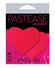 Pastease Basic Heart Black Light Reactive - Neon Red O/s