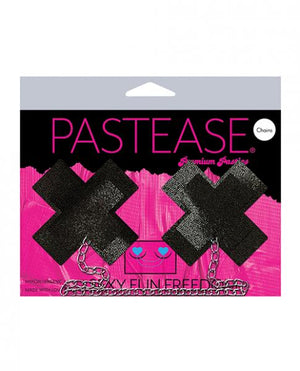 Pastease Chain Plus X Liquid Cross - Black O/s