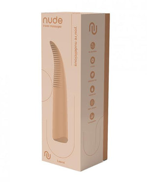 Nude Laurel Rechargeable Travel Massager - Tan