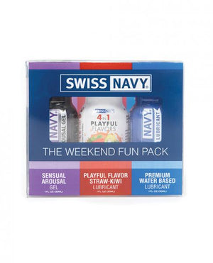 Swiss Navy Weekend Fun Pack Of 3 - 1 Oz