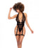 Halter Bodysuit W/attached Harness Black L/xl