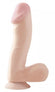 Basix Rubber Works 6.5 inches Beige Dong With Suction Cup