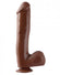 Basix Rubber Works 10 inches Dong Suction Cup Brown