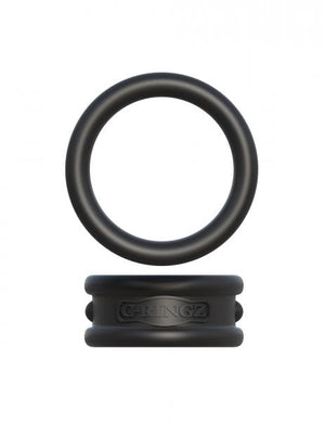 Fantasy C-Ringz Max Width Silicone Rings Black