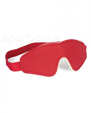 Spartacus Pu Blindfold W/plush Lining - Red