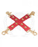 Spartacus Pu Hog Tie W/gold Hardware - Red