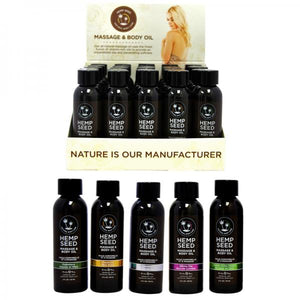 Earthly Body Massage Oil Basket #1 25 Piece Display