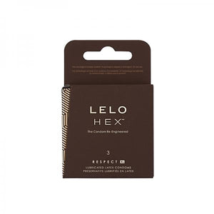 Lelo Hex  Respect Xl Condoms 3-pack