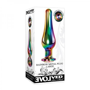 Evolved Rainbow Metal Plug Large