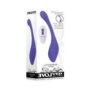 Evolved Anywhere Vibe Rechargeable Silicone Blue