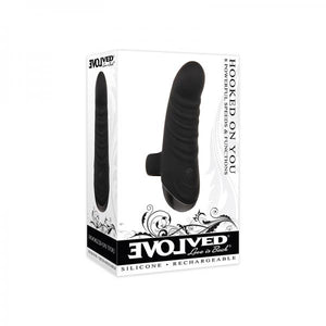 Evolved Hooked On You Rechargeable Silicone Black