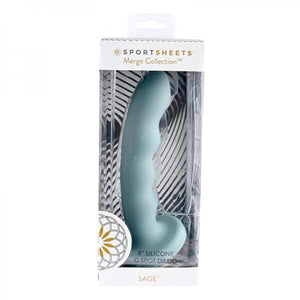 Merge Sage 8 In. Suction Cup G-spot Dildo Green