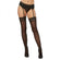 Dreamgirl Sheer Nylon Thigh-high Stockings With Lace Top Black Os