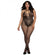 Dreamgirl Fishnet Bodystocking With Knitted Teddy Design, Strappy Neckline, Adjustable Halter Ties,