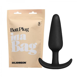 In A Bag Butt Plug 5in Black