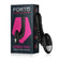 Forto Ribbed Pro Vibrating Massager Black