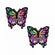 Pastease Butterfly Melt Trippy Glitter Rainbow Nipple Pasties