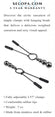 Selopa Beaded Nipple Clamps Black Chrome