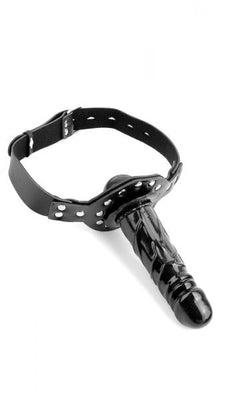 Deluxe Ball Gag With Dildo - Black