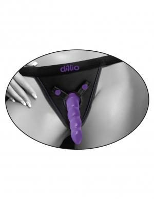 Dillio Purple Perfect Fit Harness Black O/S