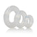 Premium Silicone Ring Set Clear Pack of 3