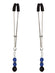 Blue Beaded Nipple Clamps With Tweezer Tip Blue