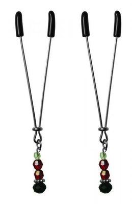 Nipple Clips Ruby Black Adjustable Clamps