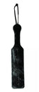 Fur Lined Leather Paddle Black