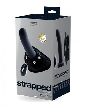 Vedo Strapped Rechargeable Strap On Just Black