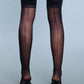 1911 Favorite Day Thigh Highs Black - Bossy Pearl
