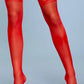 1919 Lace Over It Thigh Highs Red - Bossy Pearl