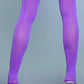 1932 Opaque Nylon Thigh Highs Purple - Bossy Pearl
