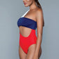 1973 Kennedy Swimsuit Red/White/Blue - Bossy Pearl