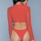 1980 Cardi 2 Piece Suit Red - Bossy Pearl