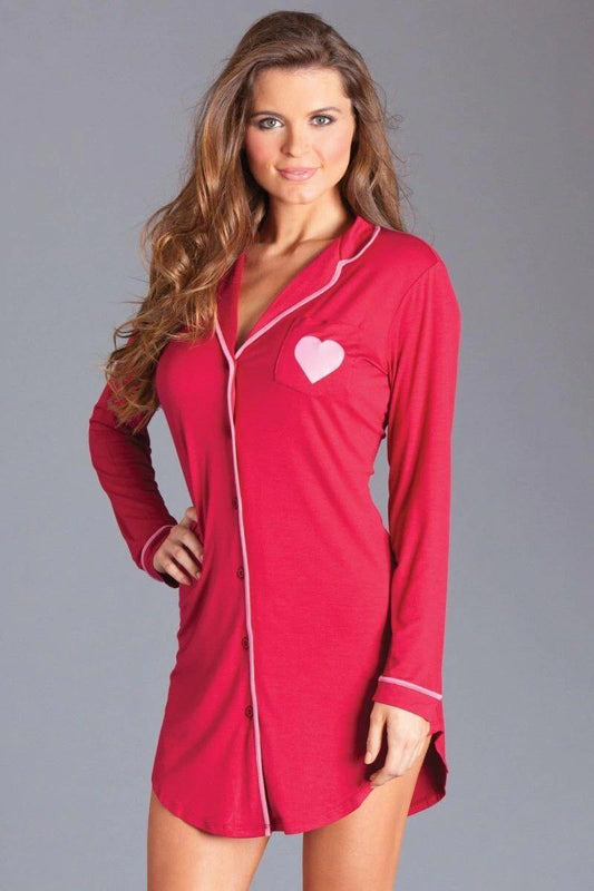 BW1701R Stacey Nightshirt - Bossy Pearl