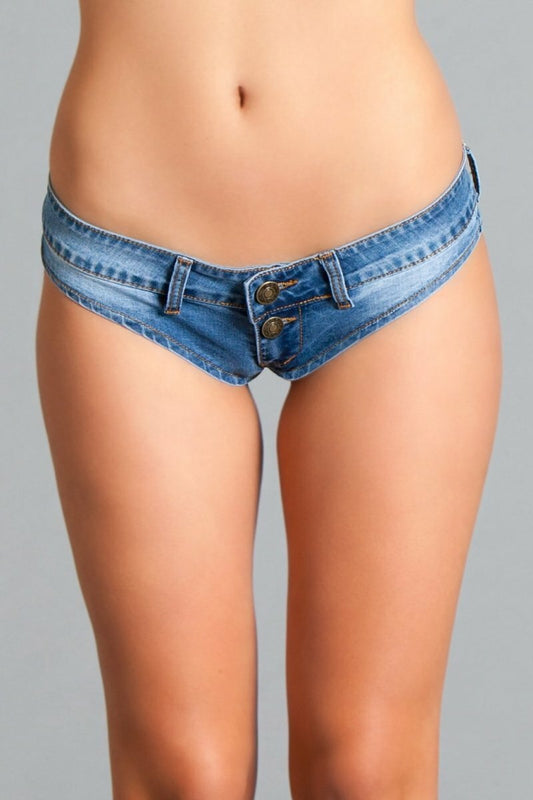BWJ2BL Suns Out Buns Out - Medium Wash - Bossy Pearl