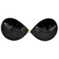 XB091 BK Sequin Adhesive Bra - Black - Bossy Pearl