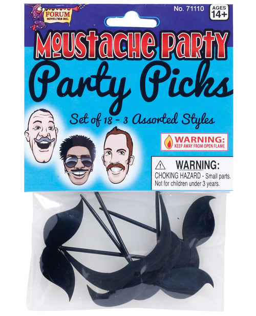 Mustache Party Party Picks - Bossy Pearl