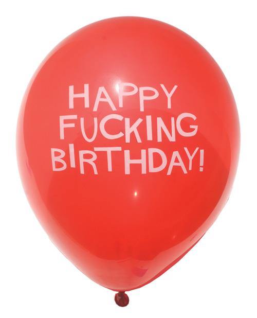 11" Happy Fucking Birthday Balloons - Bag Of 8 - Bossy Pearl