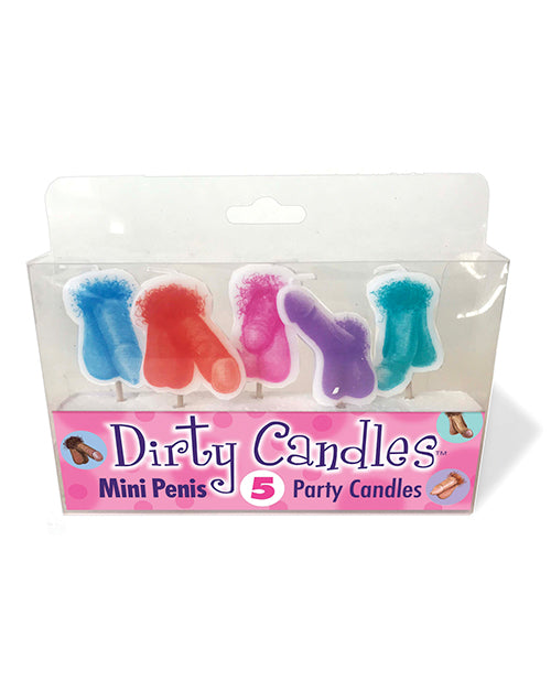 Mini Penis Dirty Candle Set - Set Of 5 - Bossy Pearl