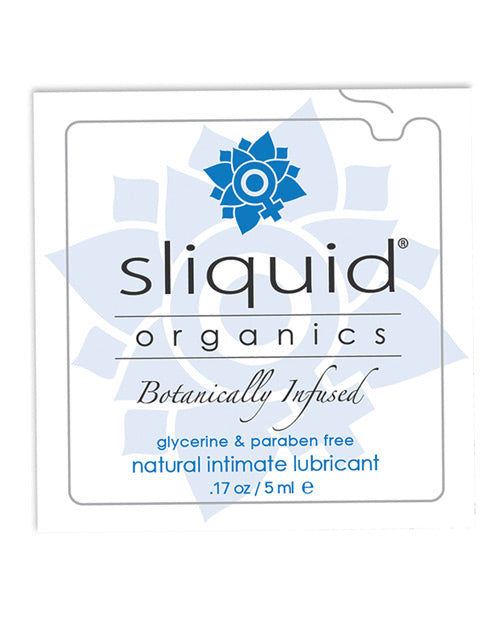 Sliquid Organics Natural Intimate Lubricant - .17 Oz Pillow - Bossy Pearl