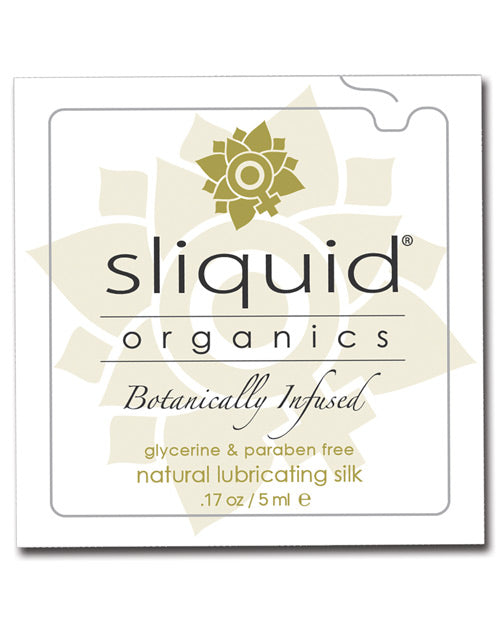 Sliquid Organics Silk Lubricant - .17 Oz Pillow - Bossy Pearl