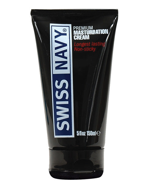 Swiss Navy Premium Masturbation Cream - 5 Oz Tube - Bossy Pearl