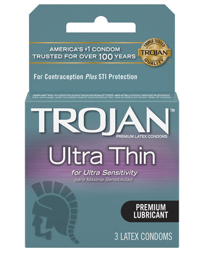 Trojan Ultra Thin Condoms - Bossy Pearl