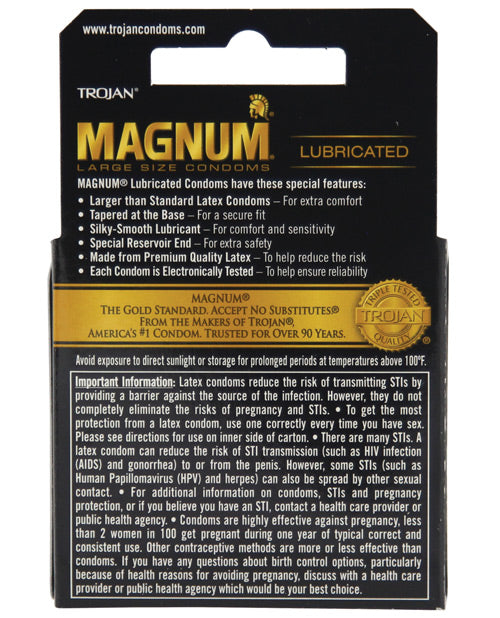Trojan Magnum Condoms - Bossy Pearl