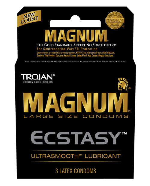 Trojan Magnum Ecstasy Condoms - Bossy Pearl