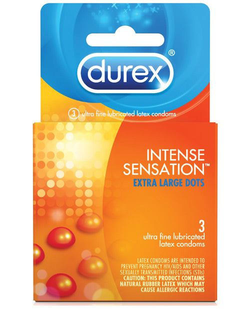 Durex Intense Sensation Condom - Box Of 3 - Bossy Pearl