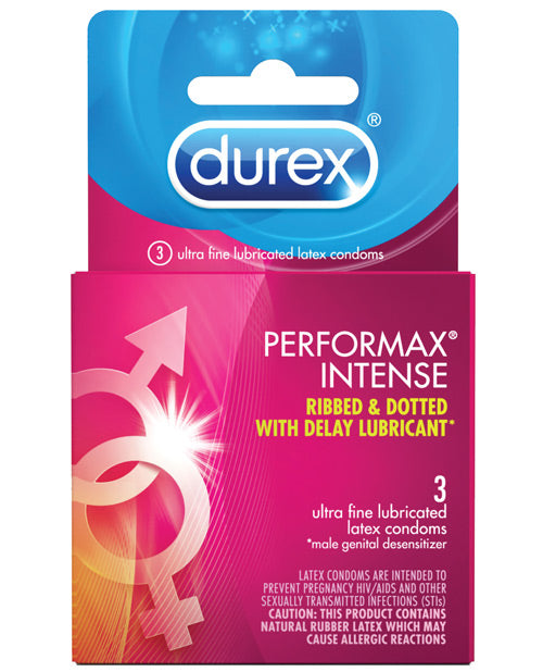 Durex Performance Intense Condom - Box Of 3 - Bossy Pearl