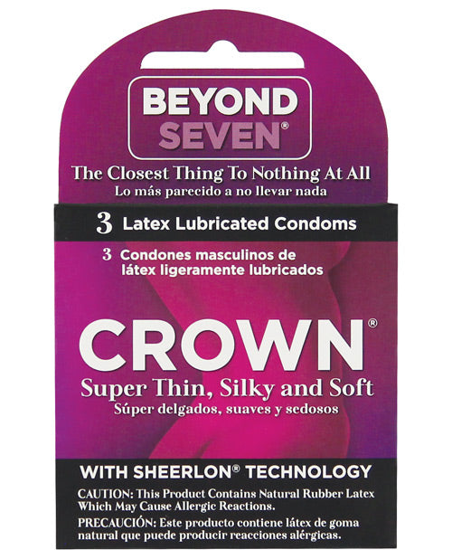 Crown Lubricated Condoms - Bossy Pearl