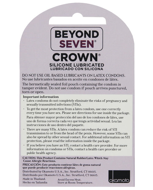 Crown Lubricated Condoms - Bossy Pearl